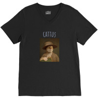 Cat Latin V-neck Tee | Artistshot