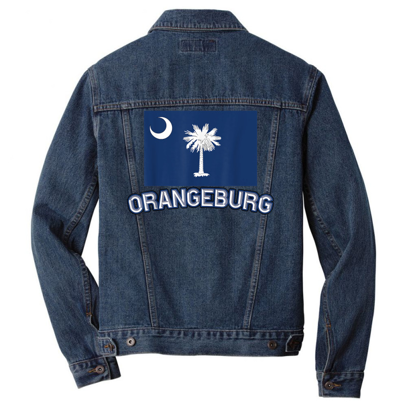 Orangeburg South Carolina  Sc   The Garden City Souvenir   T Shirt Men Denim Jacket by joeykujalat4t | Artistshot