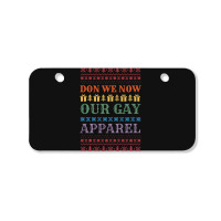 Trending Don We Now Our Gay Gay Christmas Lgbt Xmas Bicycle License Plate | Artistshot