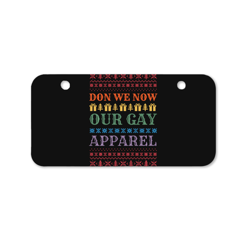 Trending Don We Now Our Gay Gay Christmas Lgbt Xmas Bicycle License Plate | Artistshot