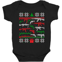 Hot Trend Gun Lovers Ugly Christmas 2nd Amendment Gun Enthusiast Xmas Baby Bodysuit | Artistshot