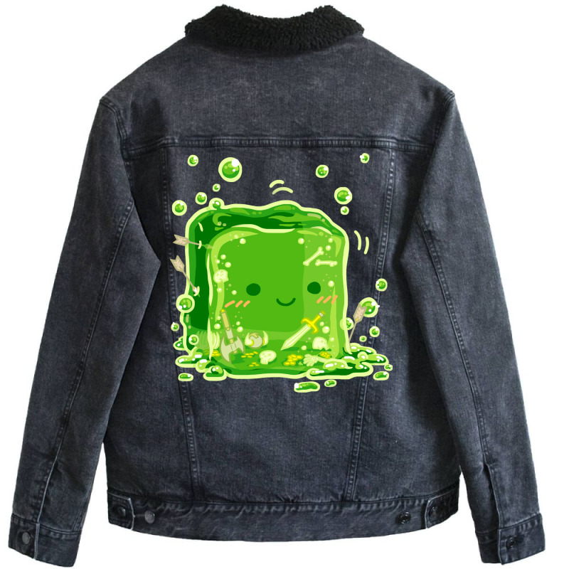 Gelatinous Cube Unisex Sherpa-lined Denim Jacket | Artistshot