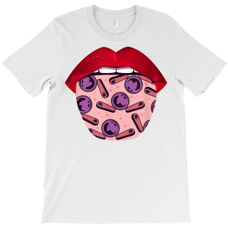 Pinball Tongue Retro   Vintage Arcade Game Machine Pinball T Shirt T-shirt | Artistshot