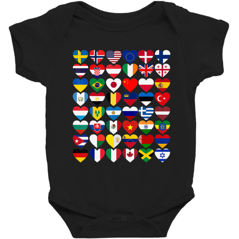 Limited Edition Flags Of The Countries Of The World,international Baby Bodysuit | Artistshot