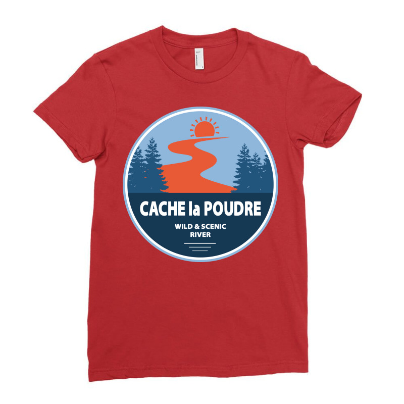 Cache La Poudre Wild And Scenic River Nature Girl Ladies Fitted T-Shirt by muljabening | Artistshot