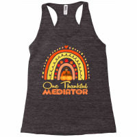 One Thankful Mediator Thanksgiving Rainbow Autumn T Shirt Racerback Tank | Artistshot