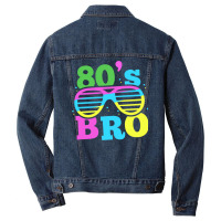 80s Bro 1980 Generation Retro Oldschool Decade 80  (1) (1) (1) (1) Men Denim Jacket | Artistshot