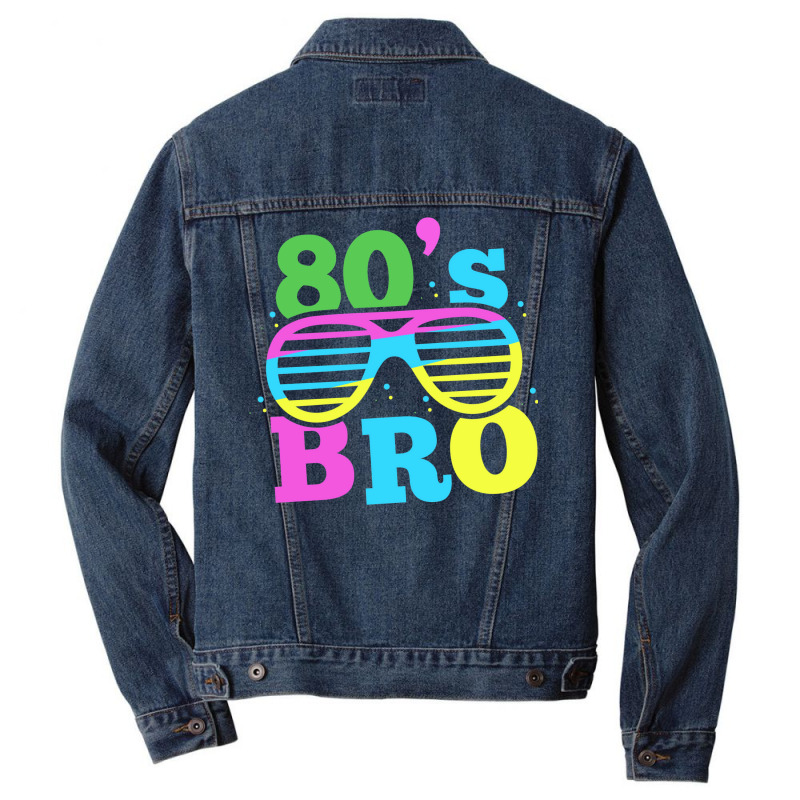 80s Bro 1980 Generation Retro Oldschool Decade 80  (1) (1) (1) (1) Men Denim Jacket | Artistshot