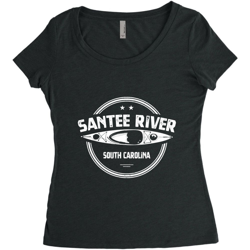 Hot Trend Santee River South Carolina Kayaking Women's Triblend Scoop T-shirt by Rios Arevalo | Artistshot