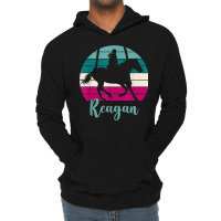 Reagan Name Gift   Equestrian Shirt Reagan Horse Girl T Shirt Lightweight Hoodie | Artistshot