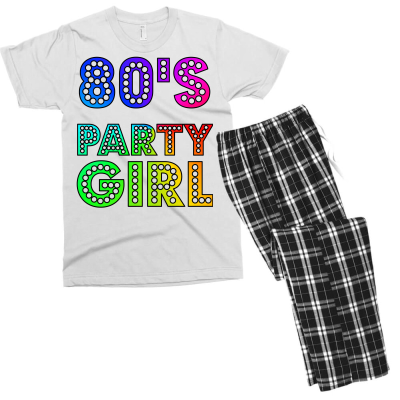 80s Party Girl Funny And Cute 80s Gift Design  (1) (1) (1) Men's T-shirt Pajama Set | Artistshot