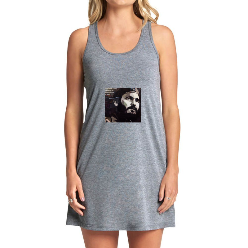 Fidel Castro Cuba Revolutionary Communist Tank Dress by ted | Artistshot