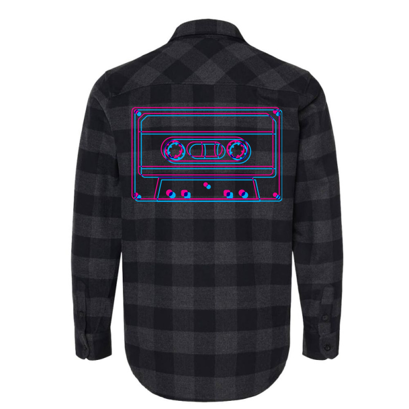 3d Cassette (black) Classic  (1) (1) (1) (1) (1) Flannel Shirt | Artistshot