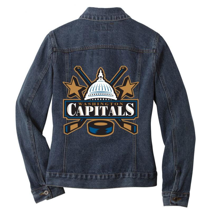 Capitals Washington Ladies Denim Jacket by FaunBrown | Artistshot