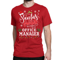 Funny Santa's Favorite Office Manager Christmas Party Long Sleeve Classic T-shirt | Artistshot