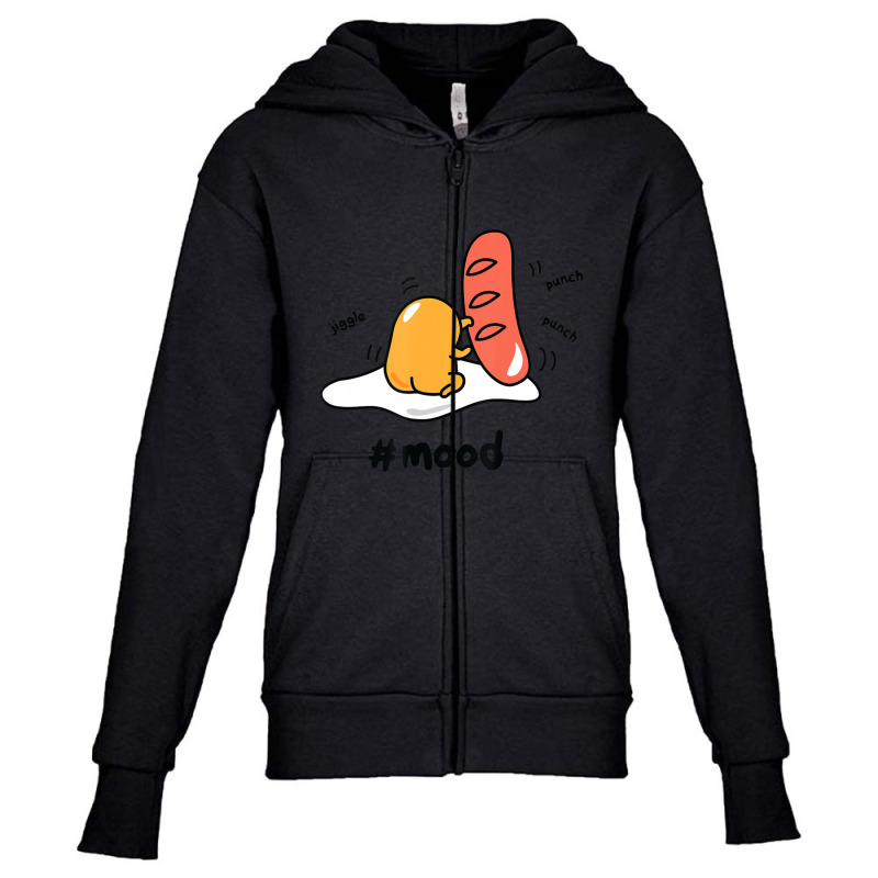 Trending Gudetama The Lazy Egg %23mood Boxing Punching Hot Dog Youth Zipper Hoodie by Milne Charlton | Artistshot