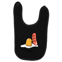 Trending Gudetama The Lazy Egg %23mood Boxing Punching Hot Dog Baby Bibs | Artistshot