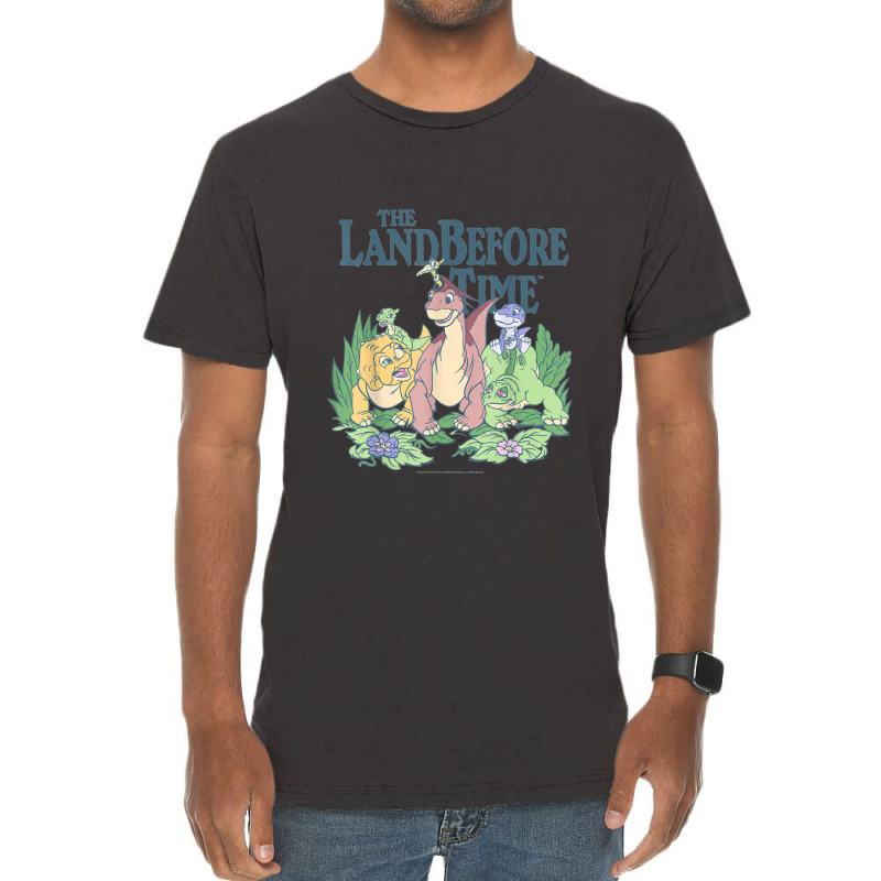 Land Before Time Pastel Dinosaur Friends Vintage T-shirt | Artistshot