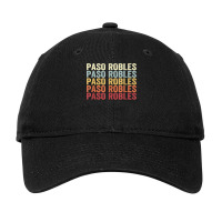 Paso Robles California Paso Robles Ca Retro Vintage Text T Shirt Adjustable Cap | Artistshot