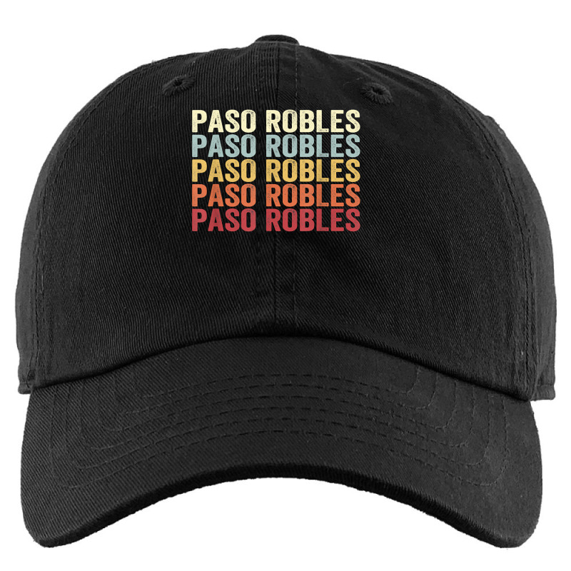 Paso Robles California Paso Robles Ca Retro Vintage Text T Shirt Kids Cap by kylrahal8pot | Artistshot