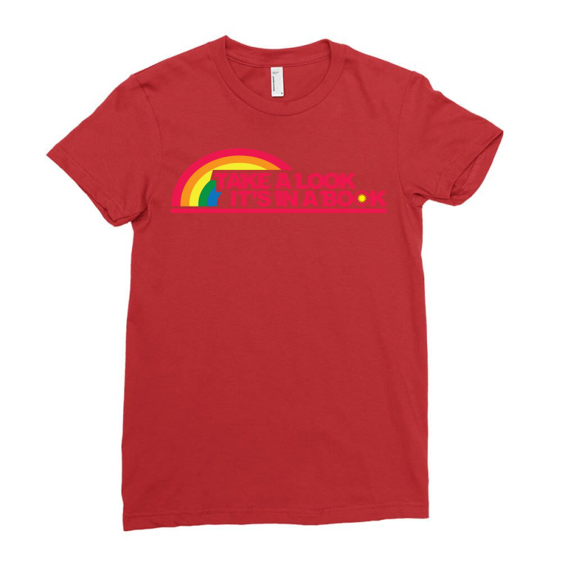 Reading Rainbow Take A Look It's In A Book Ladies Fitted T-Shirt by tindokveh | Artistshot