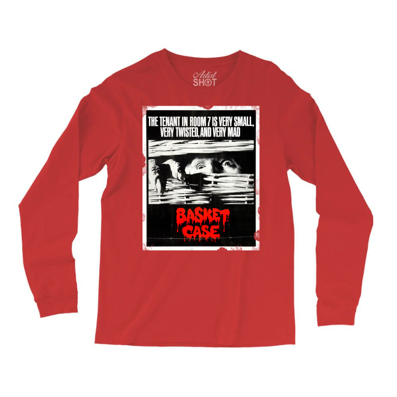 Basket Case T 80s Horror Movie Vhs Cover  Classic Long Sleeve Shirts by opobiluhtlaw | Artistshot