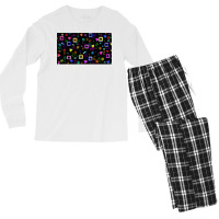 80s Print Classic  (1) (1) (1) Men's Long Sleeve Pajama Set | Artistshot