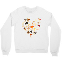 Trending Mushroom Shirt Mushroom Mycology Fungi Foraging Heart Crewneck Sweatshirt | Artistshot