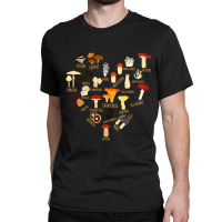 Trending Mushroom Shirt Mushroom Mycology Fungi Foraging Heart Classic T-shirt | Artistshot