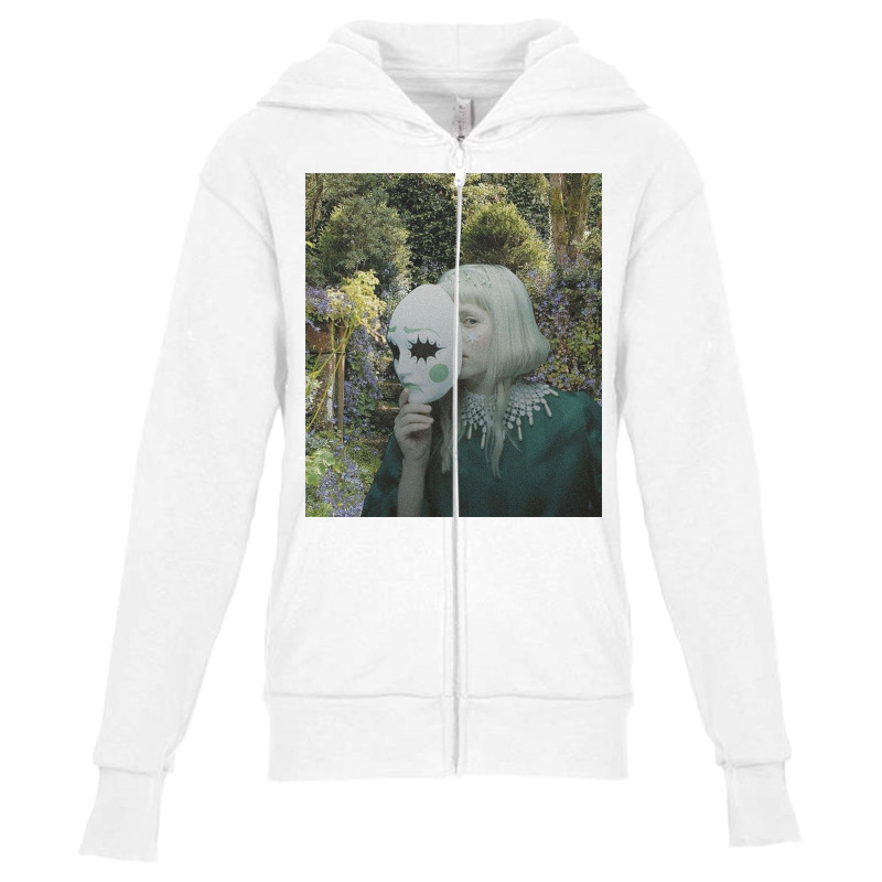 Aurora Aksnes Face Wolves Youth Zipper Hoodie | Artistshot