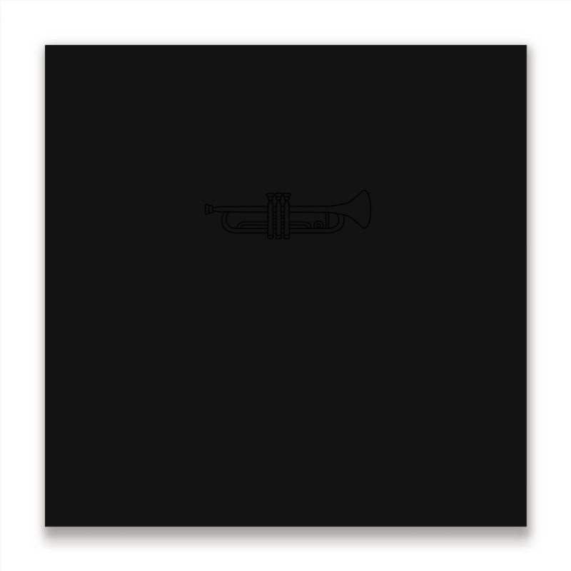 Music Trumpet Instrument Metal Print Square | Artistshot