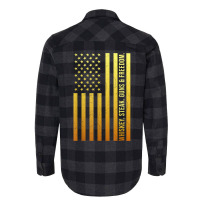 Guns Whiskey Steak Freedom Flannel Shirt | Artistshot