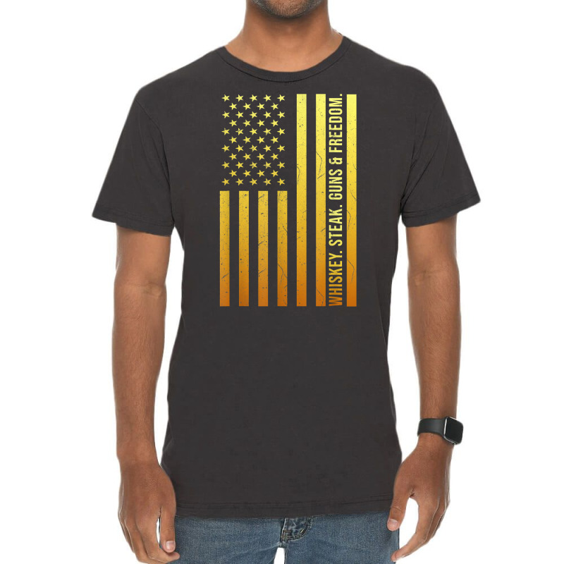 Guns Whiskey Steak Freedom Vintage T-Shirt by Pinch1410 | Artistshot