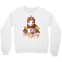 Happy Thanksgiving Unicorn Cute Turkey Costume Crewneck Sweatshirt | Artistshot