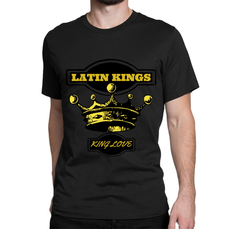 Latin Kings Inspired Crown With Words King Love Old School Style Classic T-shirt by LisaBurlingame | Artistshot