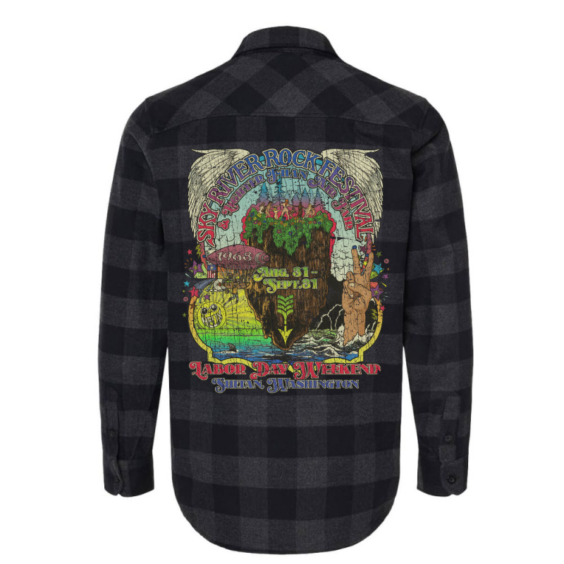 Sky River Rock Festival And Lighter Than Air Fair 1968 Flannel Shirt | Artistshot