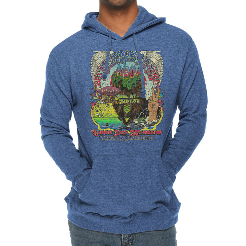 Sky River Rock Festival And Lighter Than Air Fair 1968 Lightweight Hoodie | Artistshot