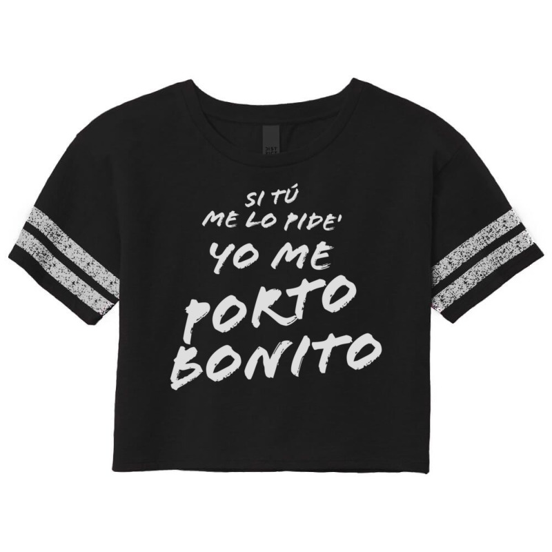 Latin Music Hit!. Me Porto Bonito! Scorecard Crop Tee by LisaBurlingame | Artistshot