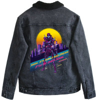 Apex Legends  Revenant 80s Retro Classic  (1) (1) Unisex Sherpa-lined Denim Jacket | Artistshot