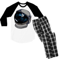 Astronauts Helmet  In The Space Classic  (1) Men's 3/4 Sleeve Pajama Set | Artistshot