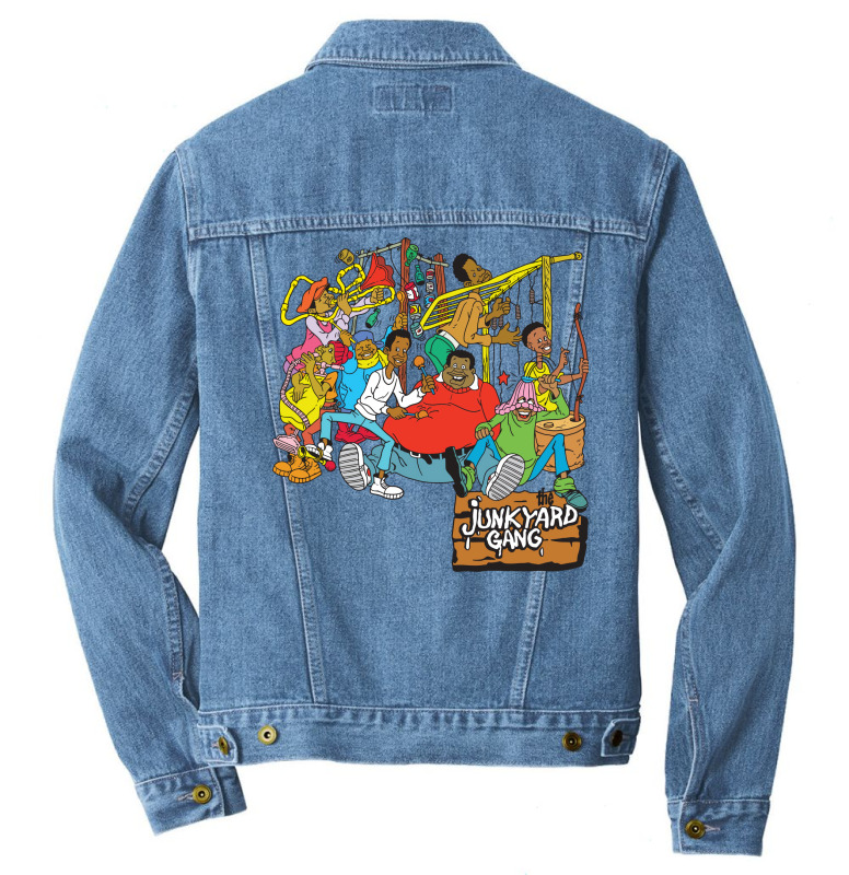 Fat  and the junk yard gang デニム Fat Albert & The Junkyard Gang Men Denim Jacket By Dghoa55