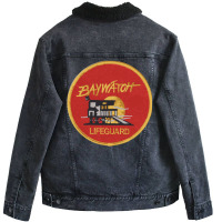 Baywatch Badge  Uniform Classic Unisex Sherpa-lined Denim Jacket | Artistshot