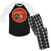 Baywatch Badge  Uniform Classic Men's 3/4 Sleeve Pajama Set | Artistshot