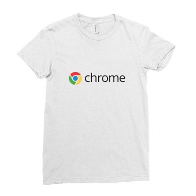Chrome Os Logo Ladies Fitted T-shirt Designed By Yerlaberka