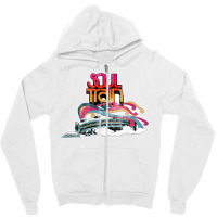 Soul Train, Distressed Zipper Hoodie | Artistshot