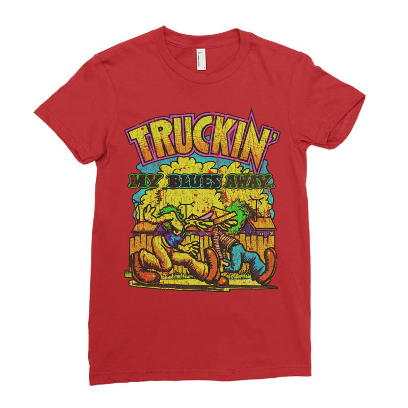 Truckin' My Blues Away 1967 (1) Ladies Fitted T-Shirt by tinhabcikd | Artistshot