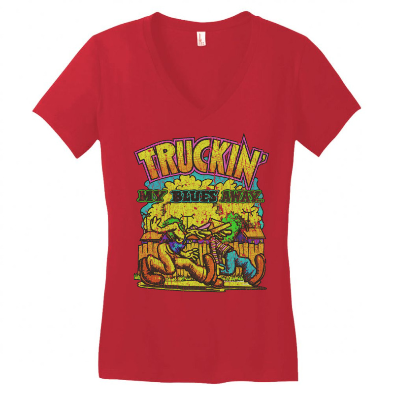 Truckin' My Blues Away 1967 (1) Women's V-Neck T-Shirt by tinhabcikd | Artistshot