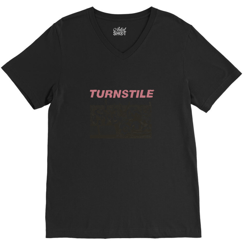 Nes Music Turnstile V-neck Tee | Artistshot