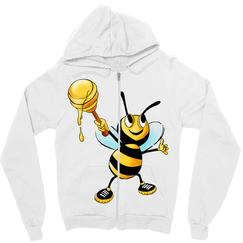 Honey Bee Zipper Hoodie | Artistshot