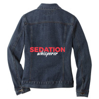 Anesthesiologist  Gift Propofol Anesthesiology Sedation Ladies Denim Jacket | Artistshot